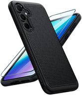 Handyhülle für Samsung Galaxy A35 5G: Zweilagige, robuste Schutzhülle, stoßfest, robust, mit rutschfester, strukturierter Rückseite